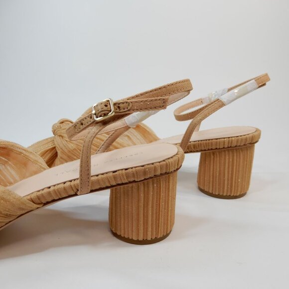 Loeffler Randall Dahlia Ankle Strap Knot Bow SANDALS Sz 10.5 Glitter Beauty NEW - Picture 9 of 16